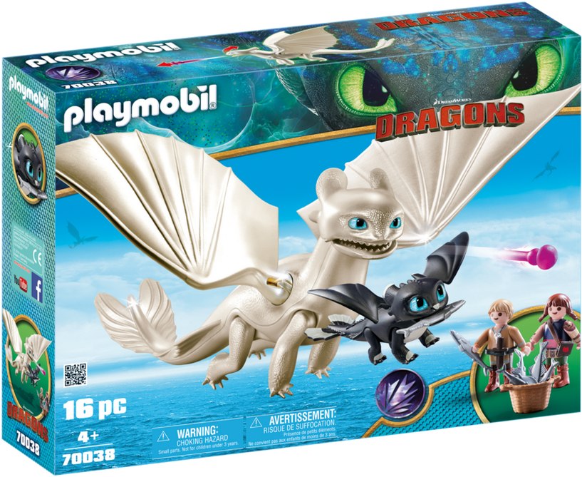 Light Fury and Baby Dragon with Kids – box_front