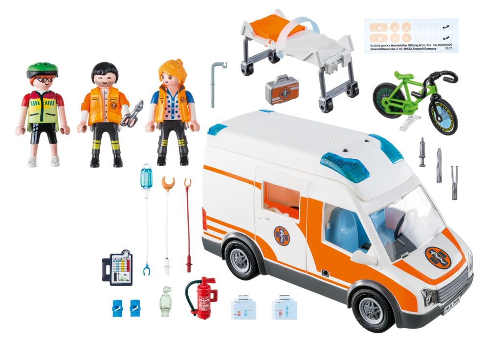 Ambulance with Flashing Lights – box_back