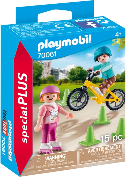 Children with skates and bike – box_front