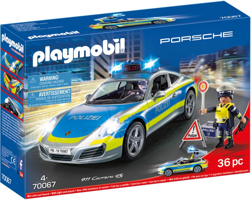 Porsche 911 Carrera 4S Police - Grey – box_front