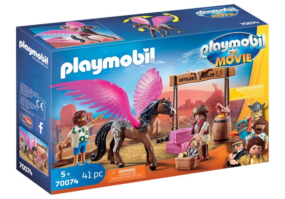 PLAYMOBIL:THE MOVIE Marla and Del with Flying Horse – box_front