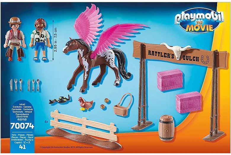 PLAYMOBIL:THE MOVIE Marla and Del with Flying Horse – extra