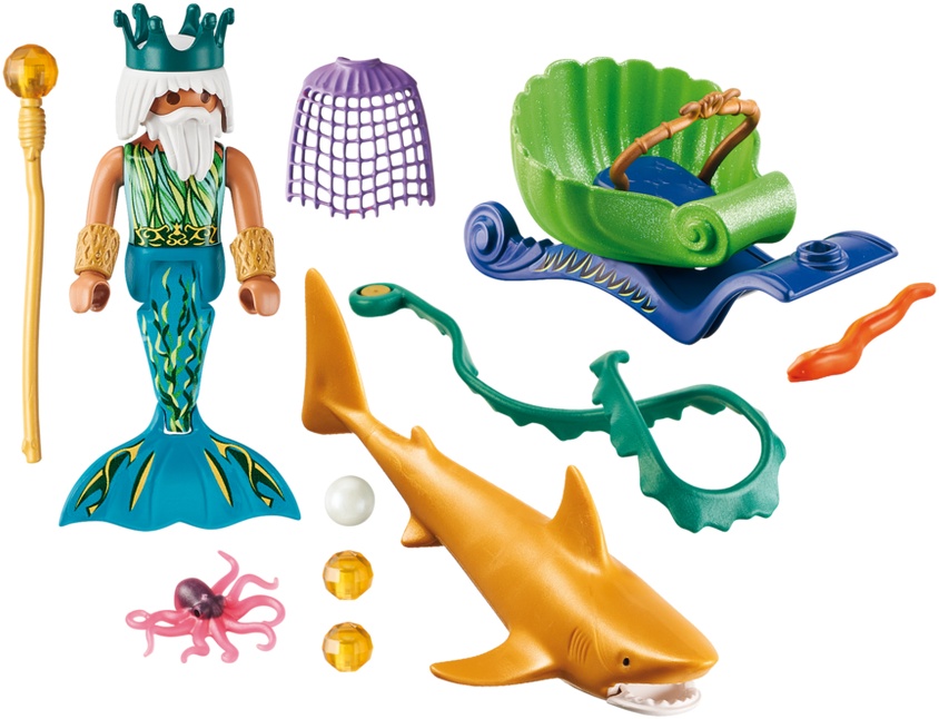 King of the Sea with Shark Carriage – box_back