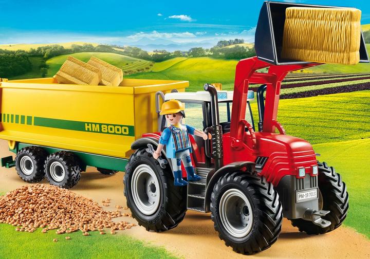 Tractor with Feed Trailer