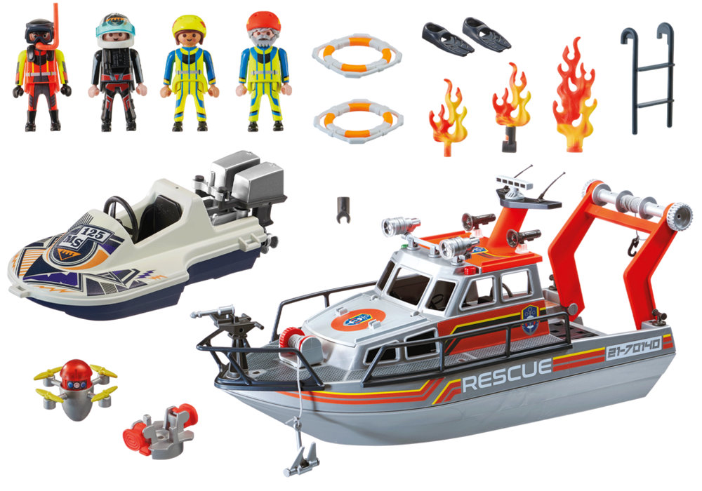 Fire Rescue with Personal Watercraft – box_back