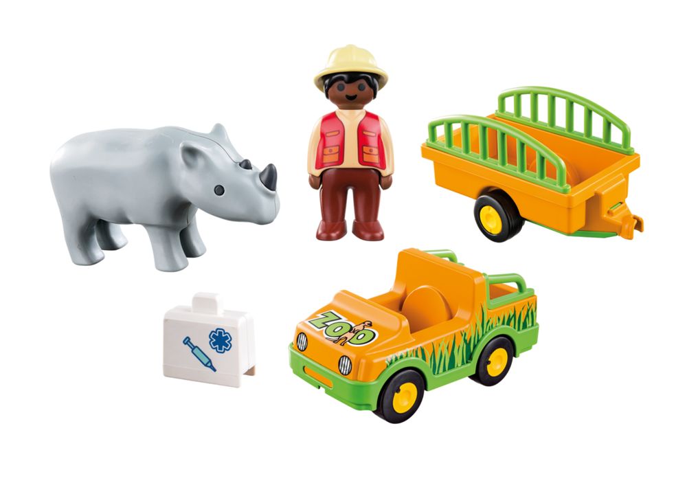 Zoo vehicle with rhinoceros – box_back