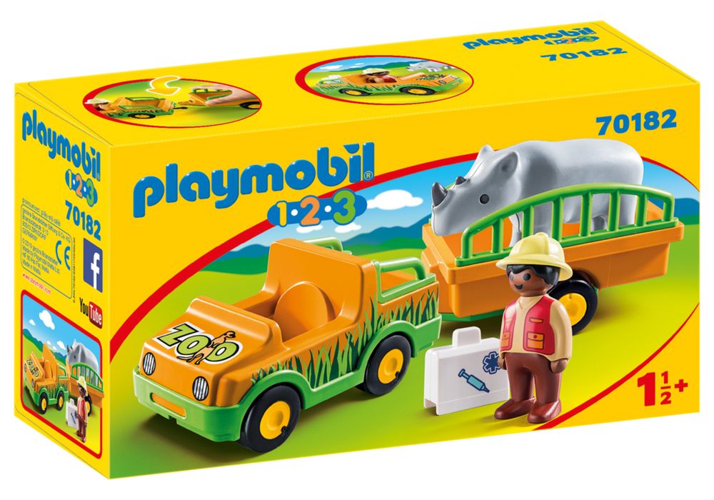 Zoo vehicle with rhinoceros – box_front