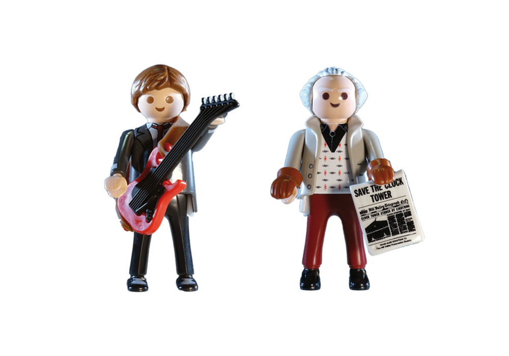 Back to the Future Marty Mcfly and Dr. Emmett Brown – box_back