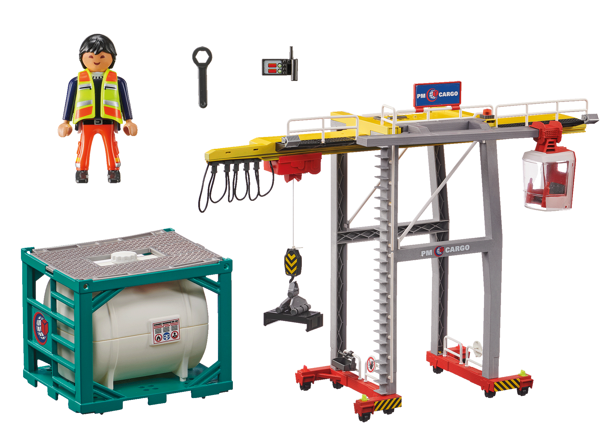 Portalkran mit Containern