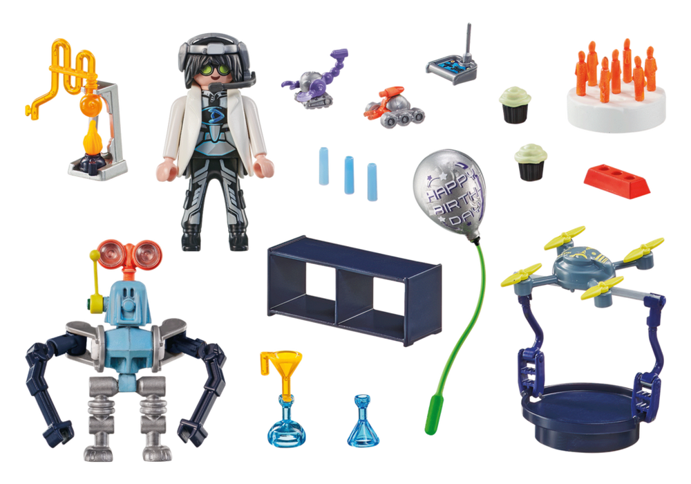 Researchers with robots – box_back