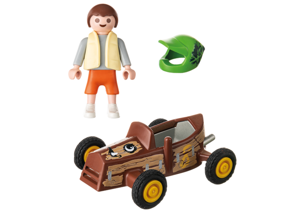 Child with kart – box_back