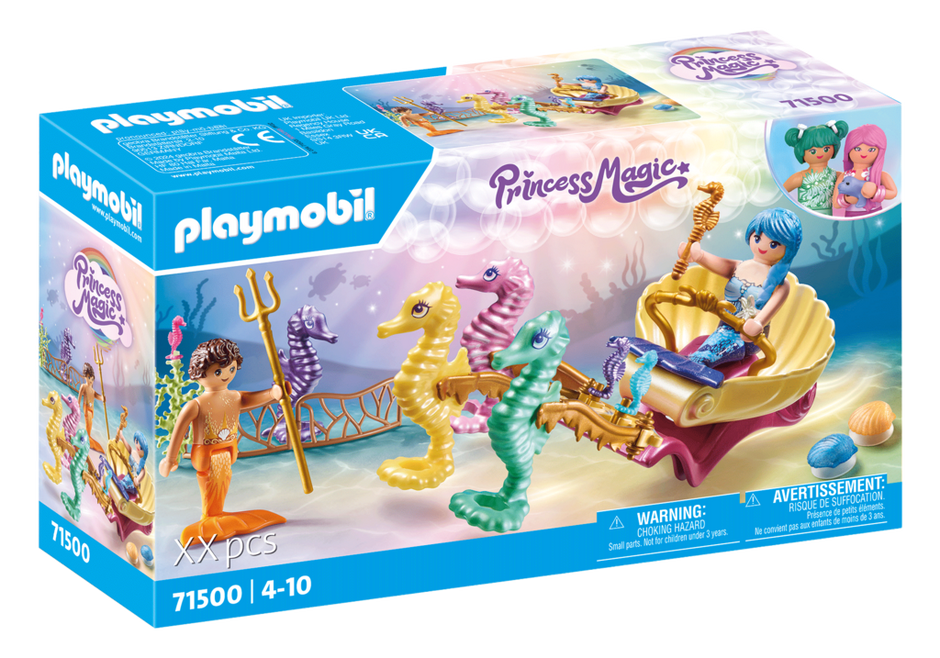 Mermaid with Seahorse Carriage – box_front