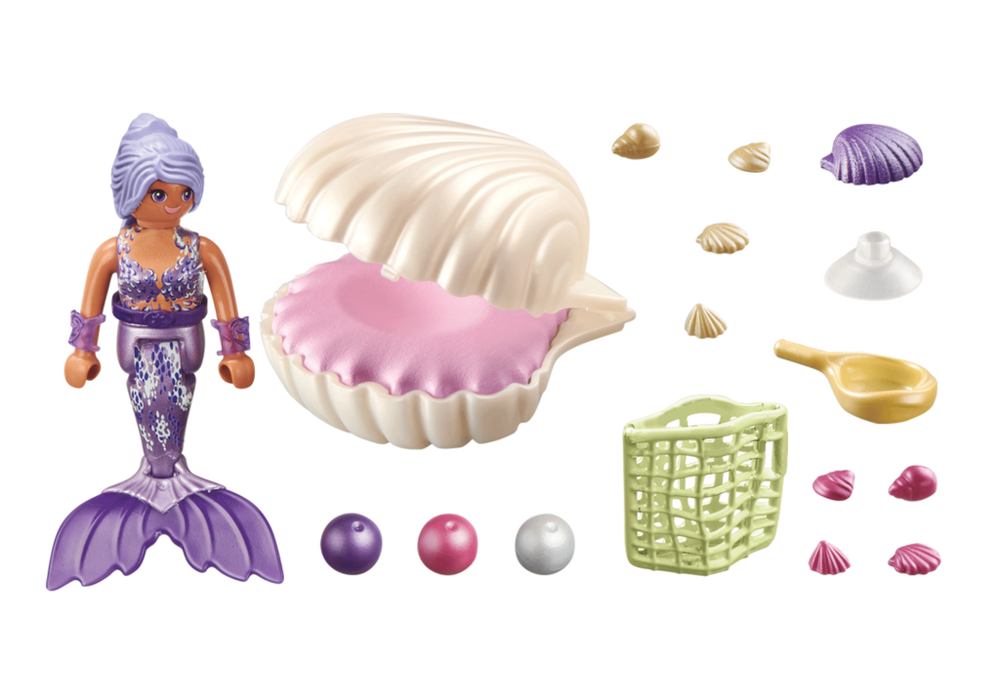 Mermaid with Pearl Seashell – box_back