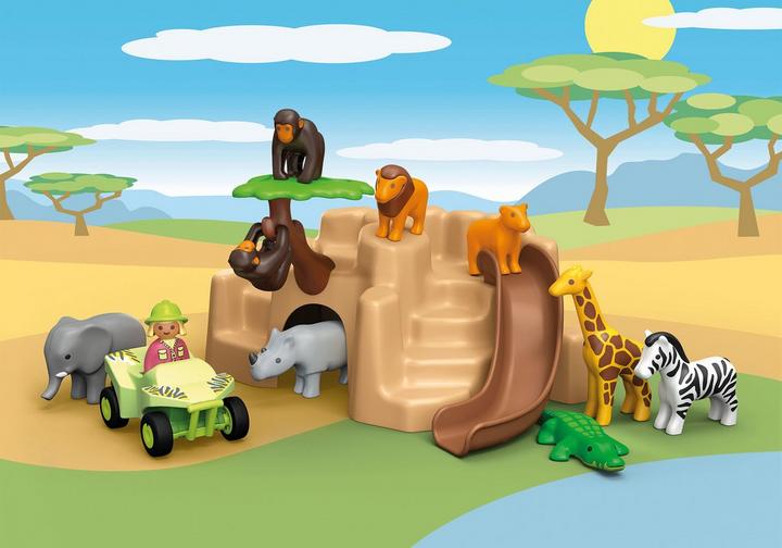 1.2.3 Soigneur avec animaux de la savane